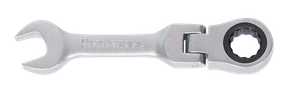 Gabelringratschenschlüssel, 8 mm, mit Gelenk, kurz