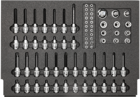 Tool assortment, Bit-sockets 1/4" and 1/2", 72-pieces