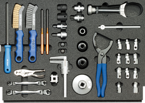 Tool assortment, Oil and brake service tools, 36-pieces